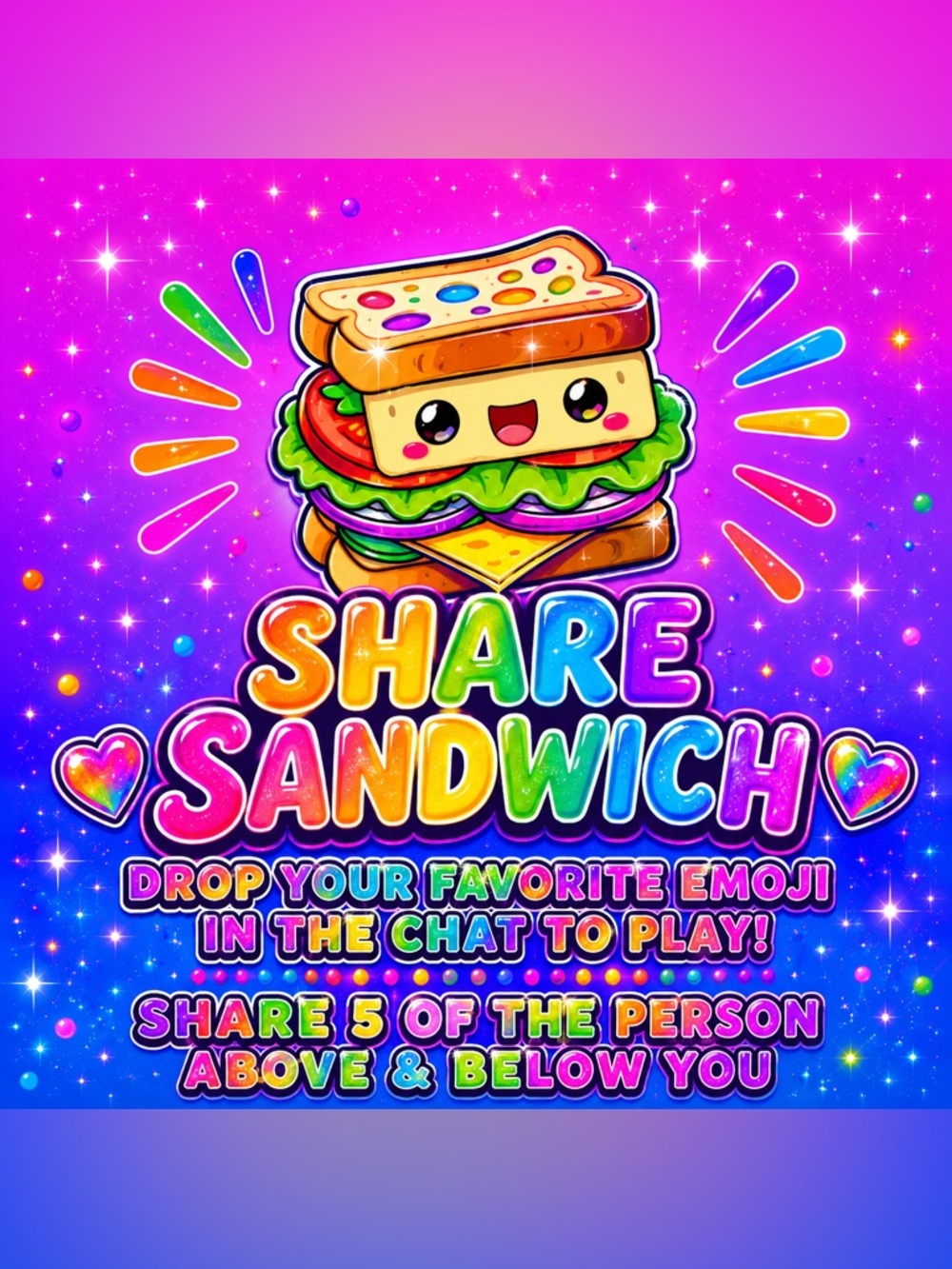 🌈 🥪 SHARE SANDWICH 🥪 🌈